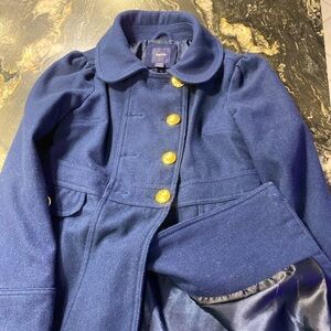 Beautiful navy blue Gap girl’s 14/16 years XL wool coat